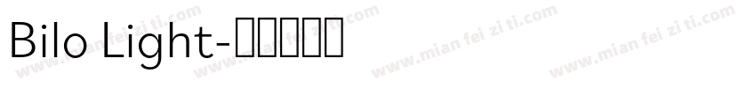 Bilo Light字体转换
